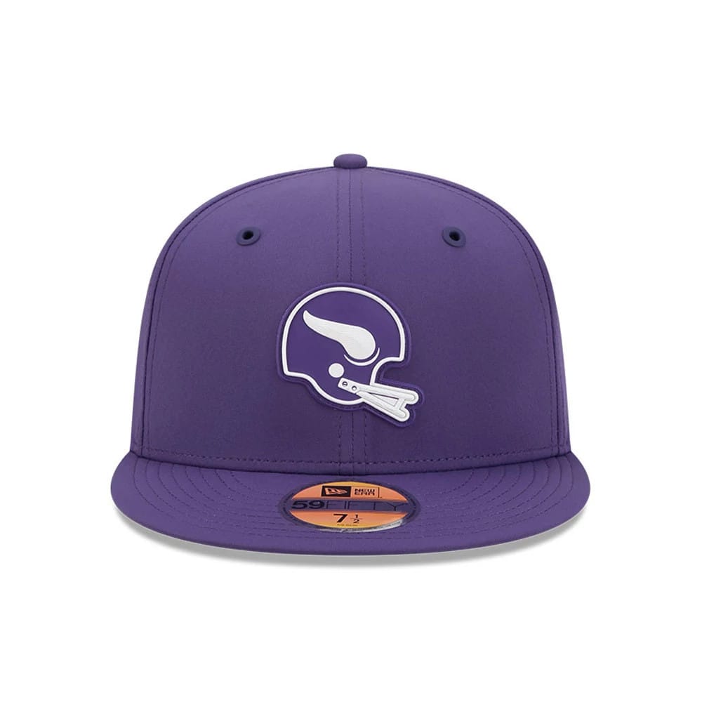 Pictured is this NFL Sideline 2026 Minnesota Vikings 59FIFTY Fitted cap in purple. 3