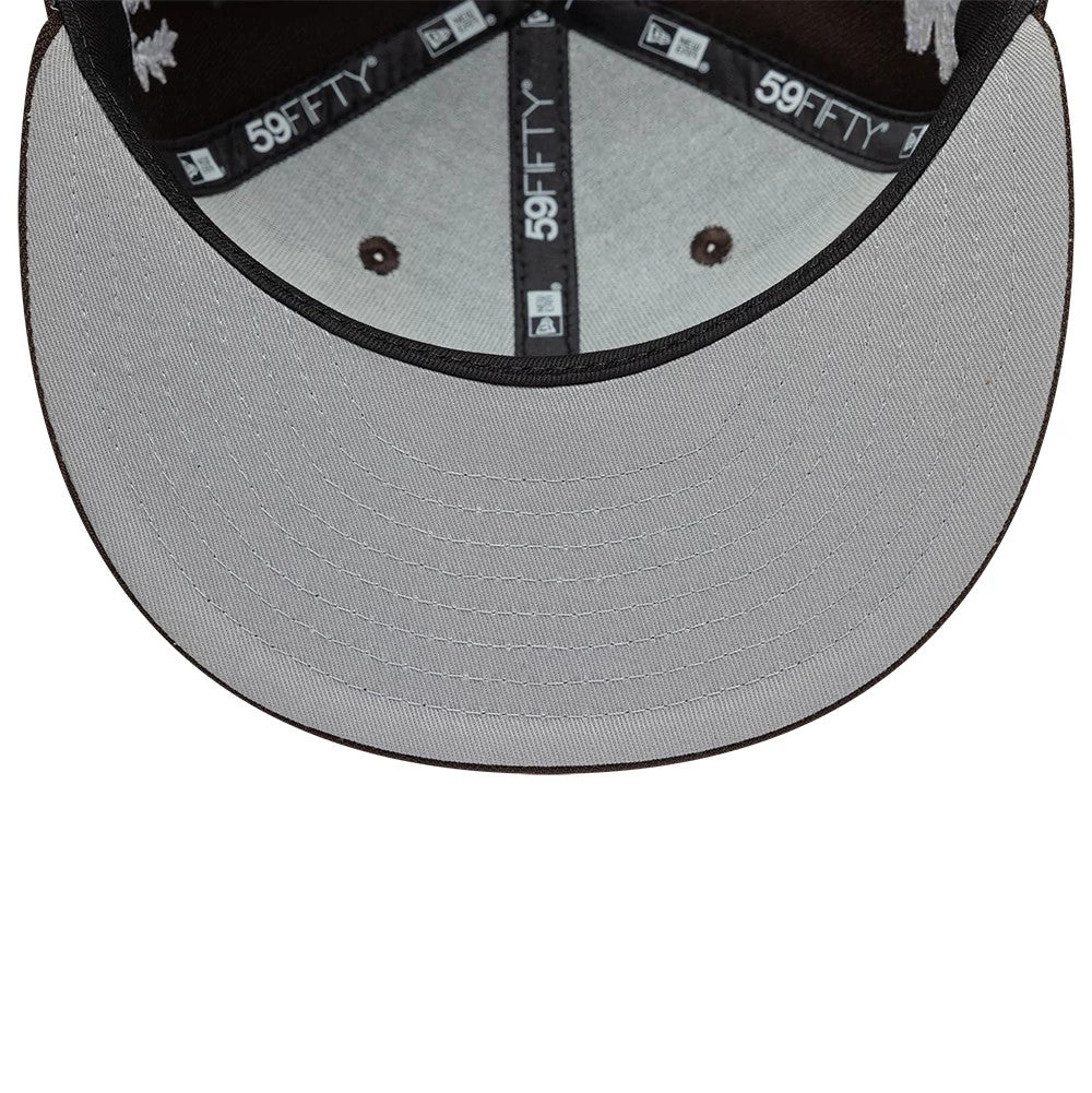 Pictured is this New Era Mythical 59FIFTY Fitted cap in dark brown. 2