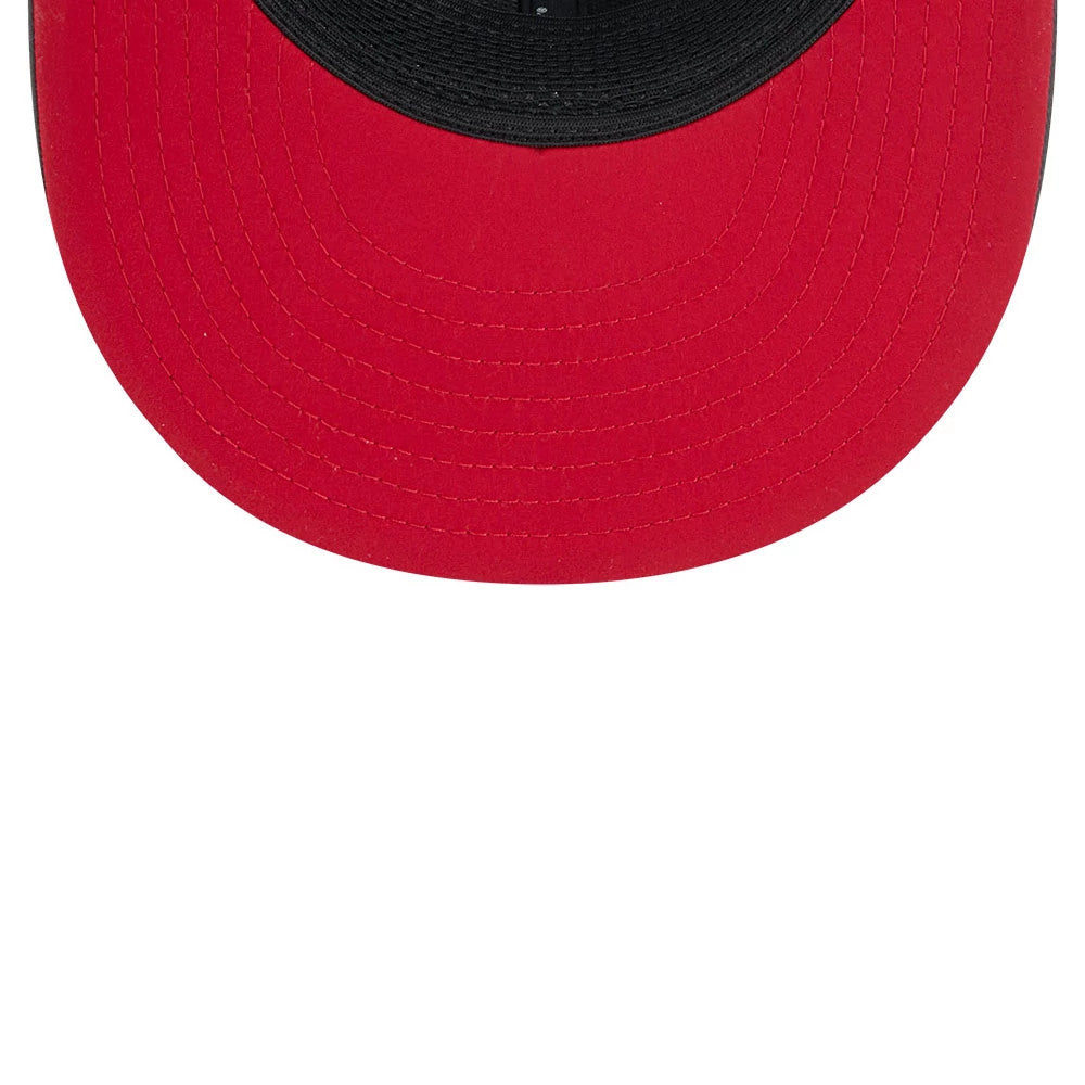 Pictured is this NFL Sideline 2026 Atlanta Falcons 9FIFTY Snapback cap in charcoal. 2