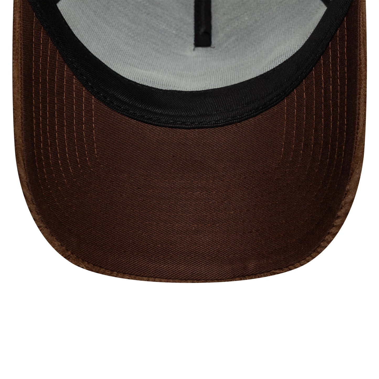 Pictured is this Red Bull Racing Distressed Cord 9FORTY A-Frame Trucker cap in brown. 5