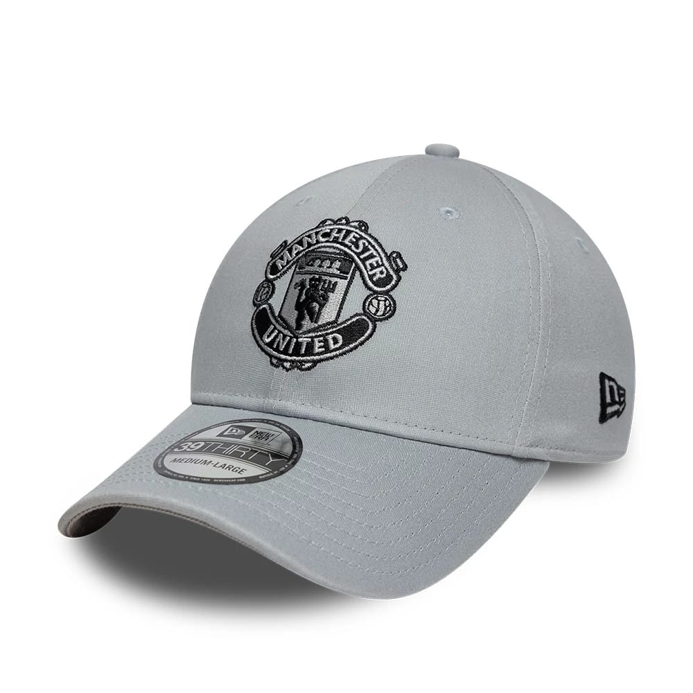 Pictured is this Manchester United FC 39THIRTY Stretch Fit cap in grey. 1