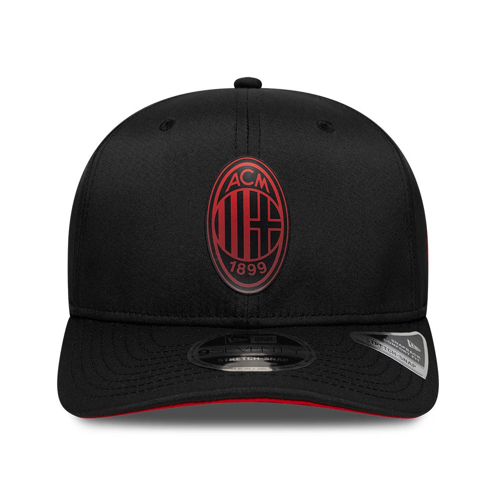Pictured is this AC Milan Featherweight Poly 9SEVENTY Stretch Snap cap in black. 3