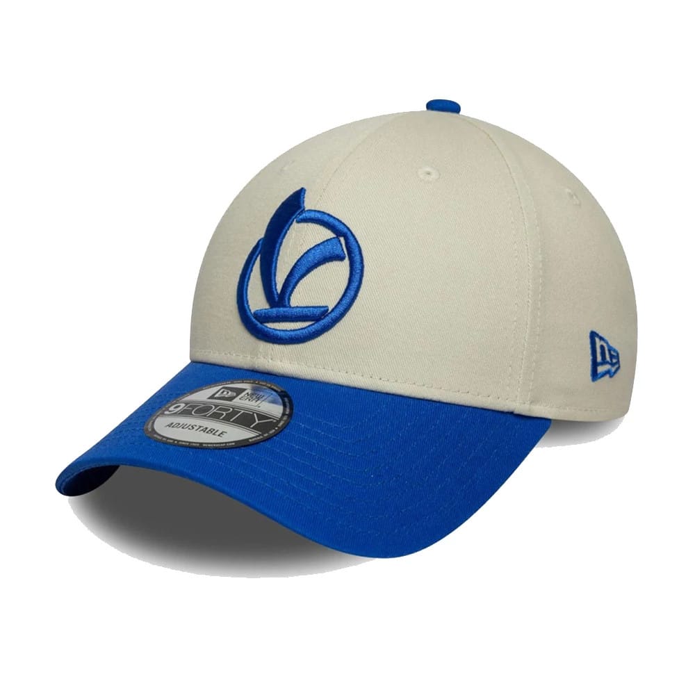 Pictured is this Vespa Contrast Visor 9FORTY cap in bright blue. 1