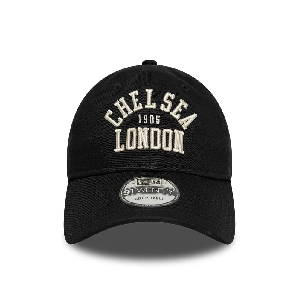 Pictured is this Chelsea FC Script 9TWENTY cap in black. 2