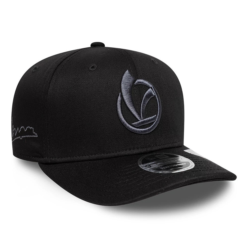 Pictured is this Vespa 9SEVENTY Stretch Snap cap in black. 3