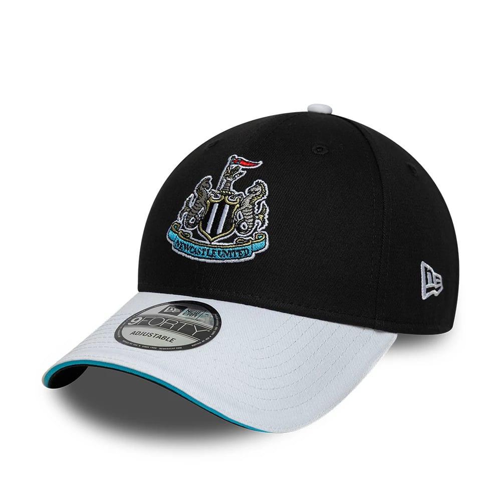 Pictured is this Newcastle United FC Team 9FORTY cap in black & white. 1