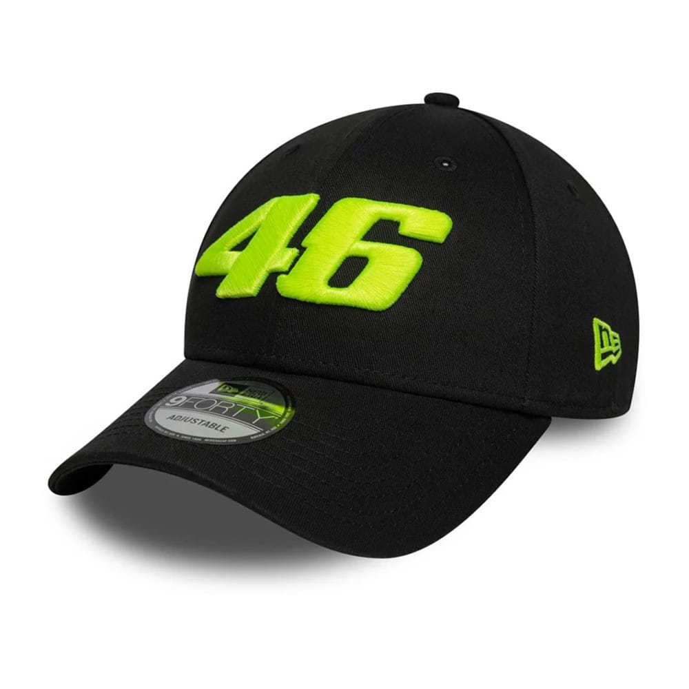 Pictured is this VR46 Logo 9FORTY cap in black. 1