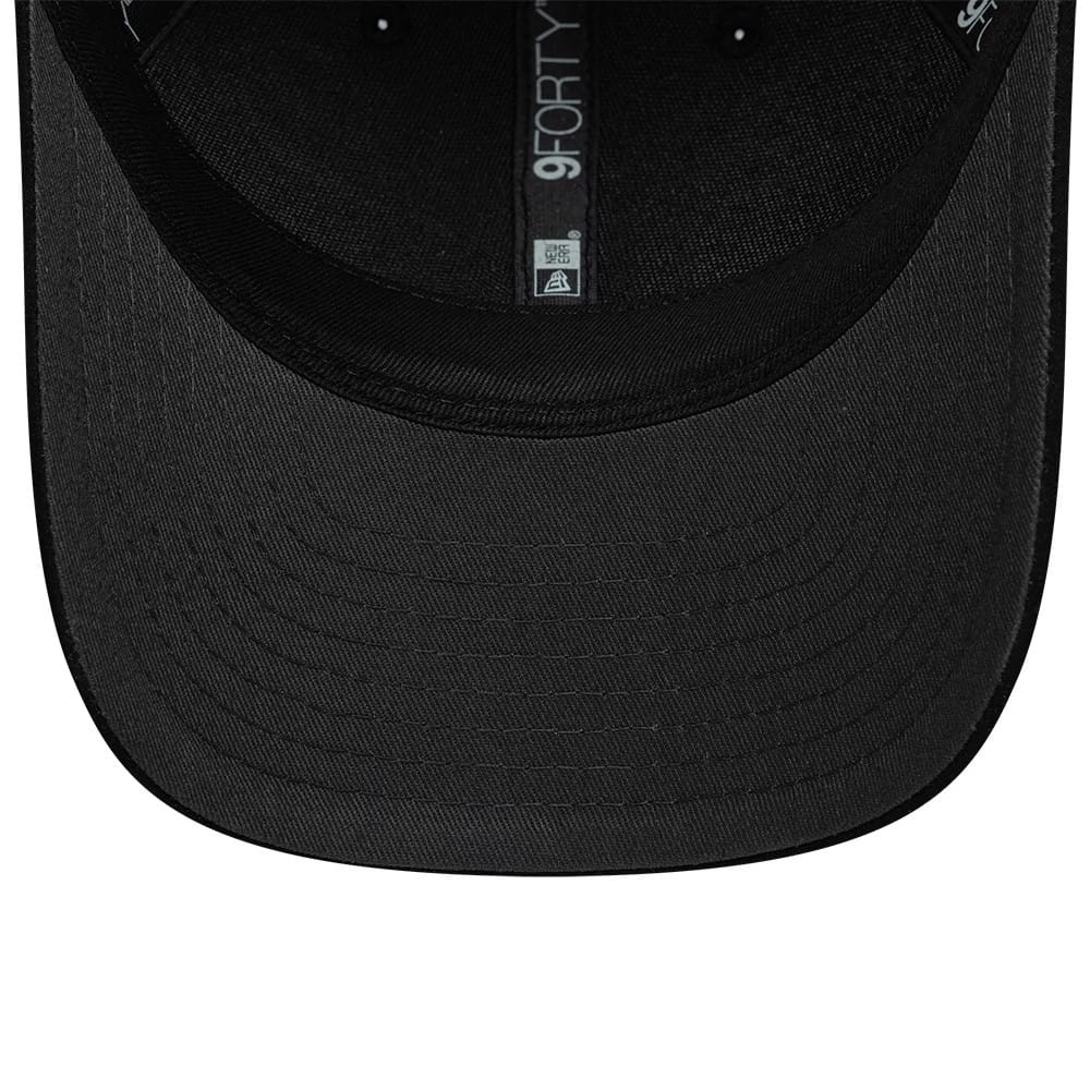 Pictured is this Aston Villa FC Faux Suede 9FORTY M-Crown cap in black. 5