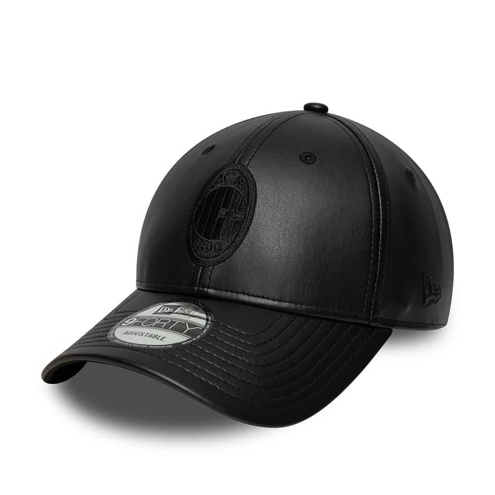 Pictured is this AC Milan PU 9FORTY cap in black. 1