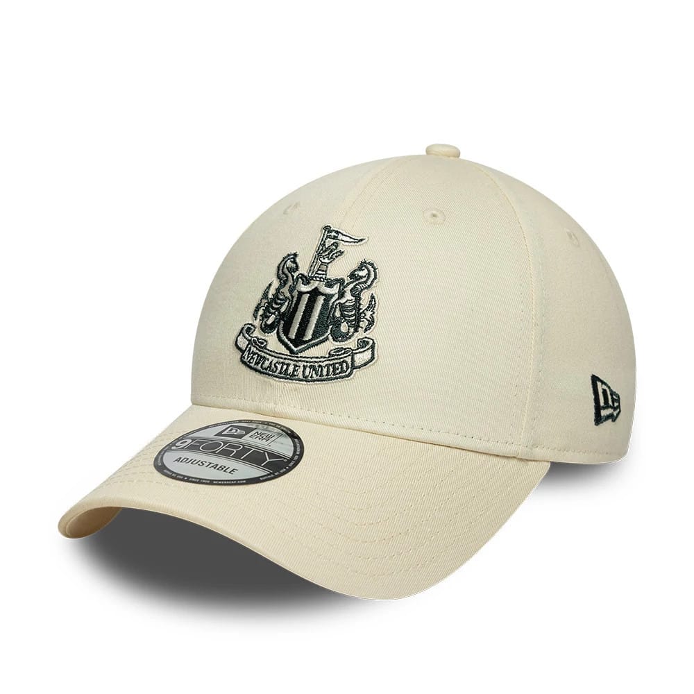 Pictured is this Newcastle United FC 9FORTY cap in cream. 1