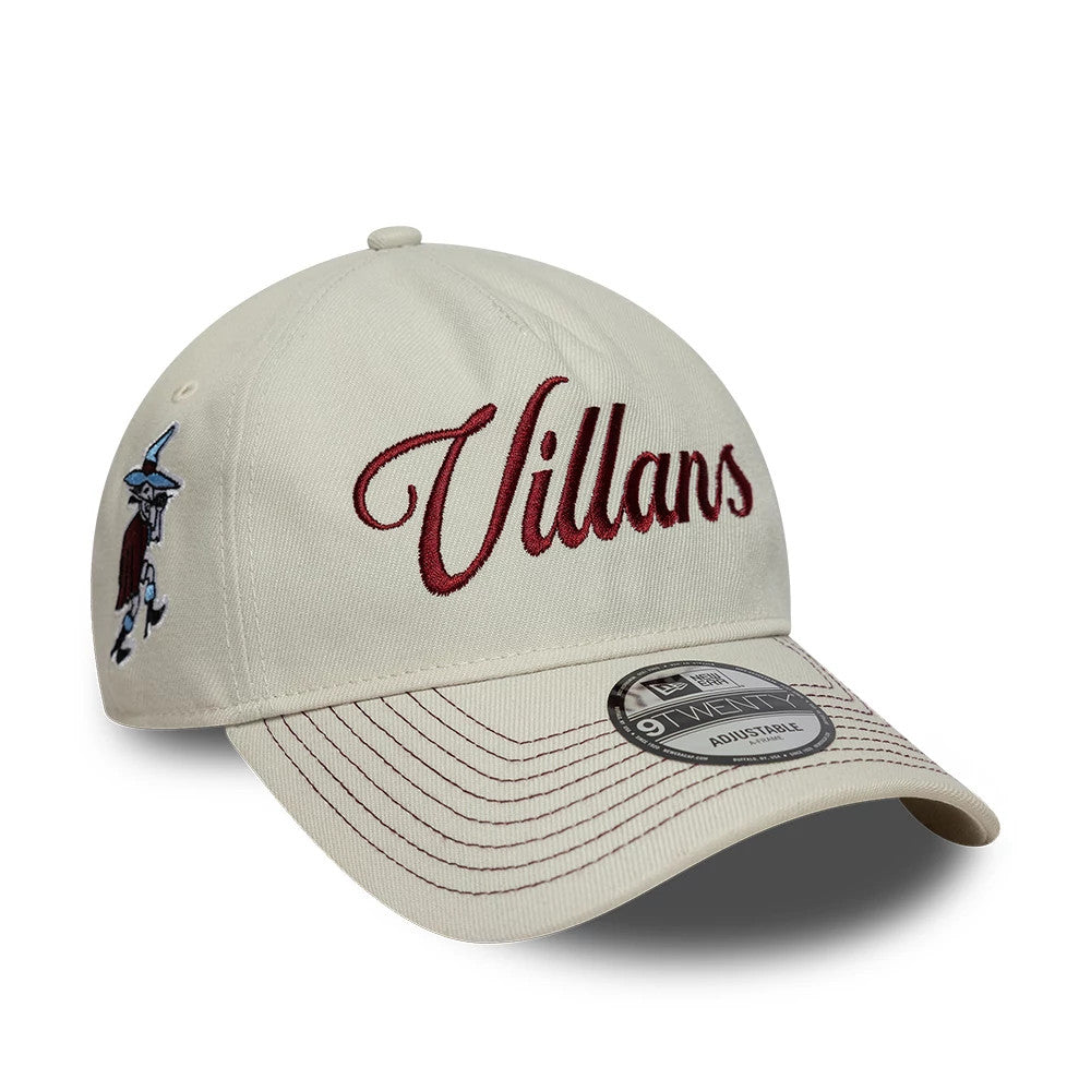 Pictured is this Aston Villa FC Villans 9TWENTY A-Frame cap in white. 1