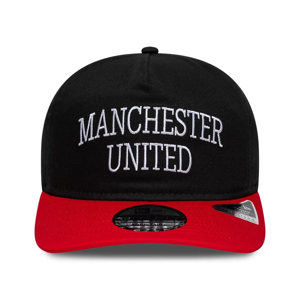 Pictured is this Manchester United FC Keano 19TWENTY cap in black & red. 2
