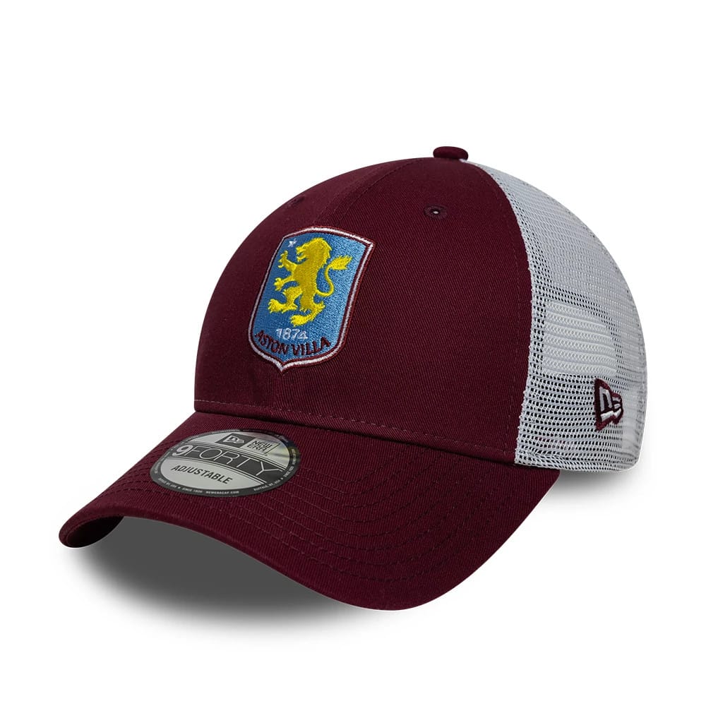 Pictured is this Aston Villa FC League 9FORTY cap in dark red. 1