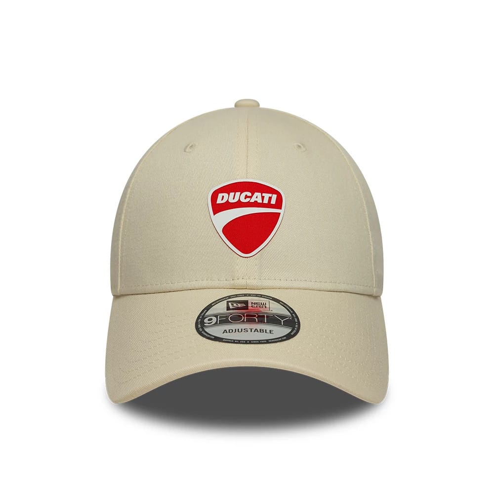 Pictured is this Ducati Motor Core 9FORTY cap in cream. 2