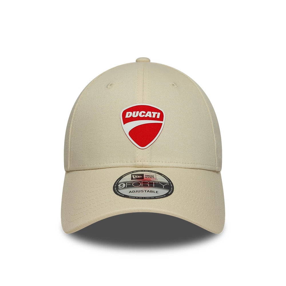 Pictured is this Ducati Motor Core 9FORTY cap in cream. 2