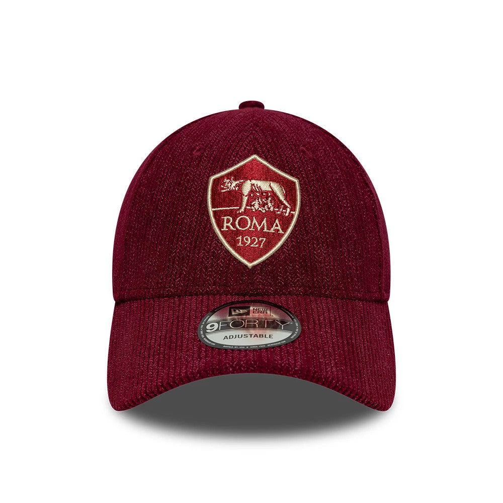 Pictured is this AS Roma Fleck Cord 9FORTY cap in dark red. 2