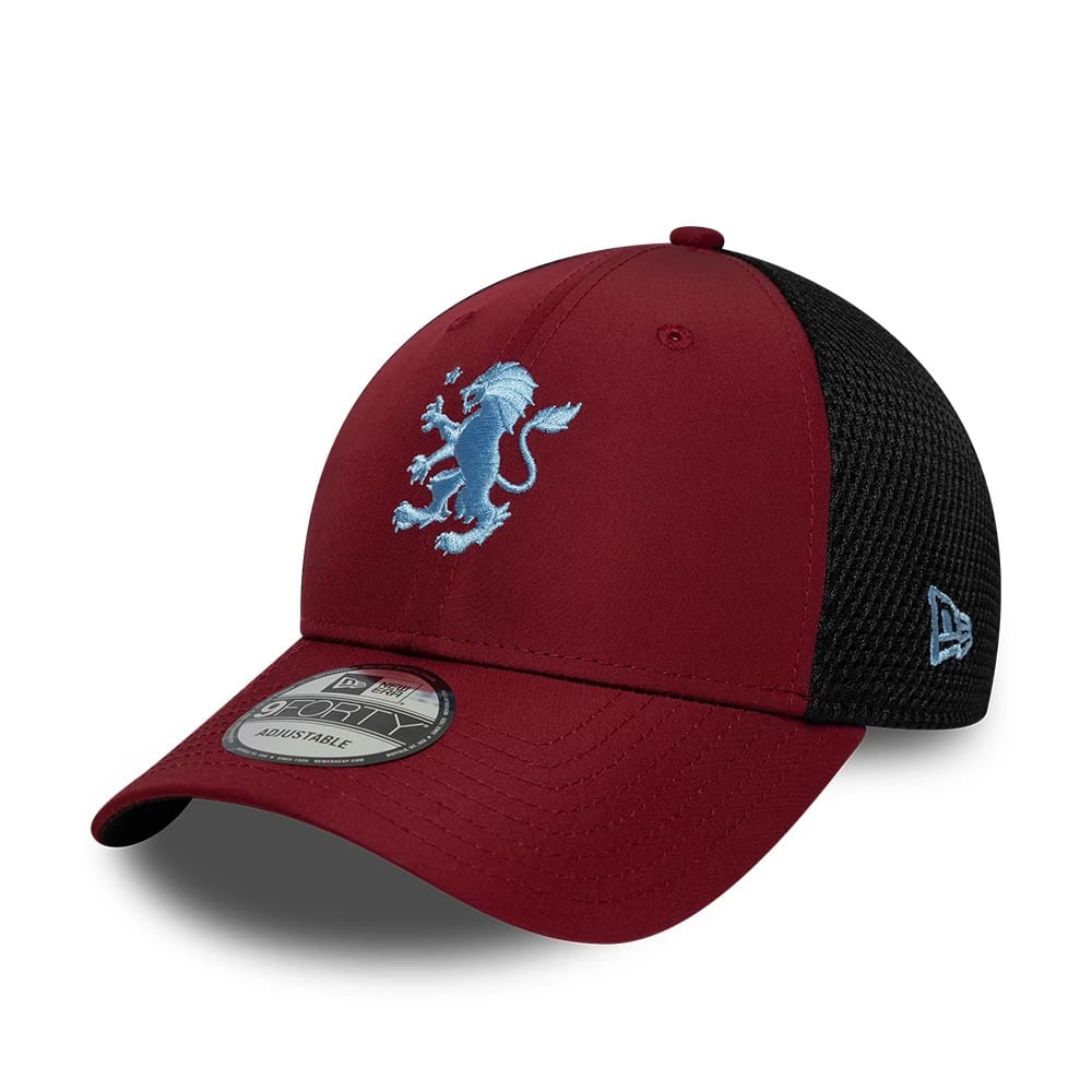 Pictured is this Aston Villa FC Featherweight Poly 9FORTY cap in dark red. 1