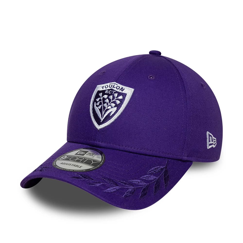 Pictured is this Rugby Club Toulon Laurel 9FORTY cap in dark purple. 1