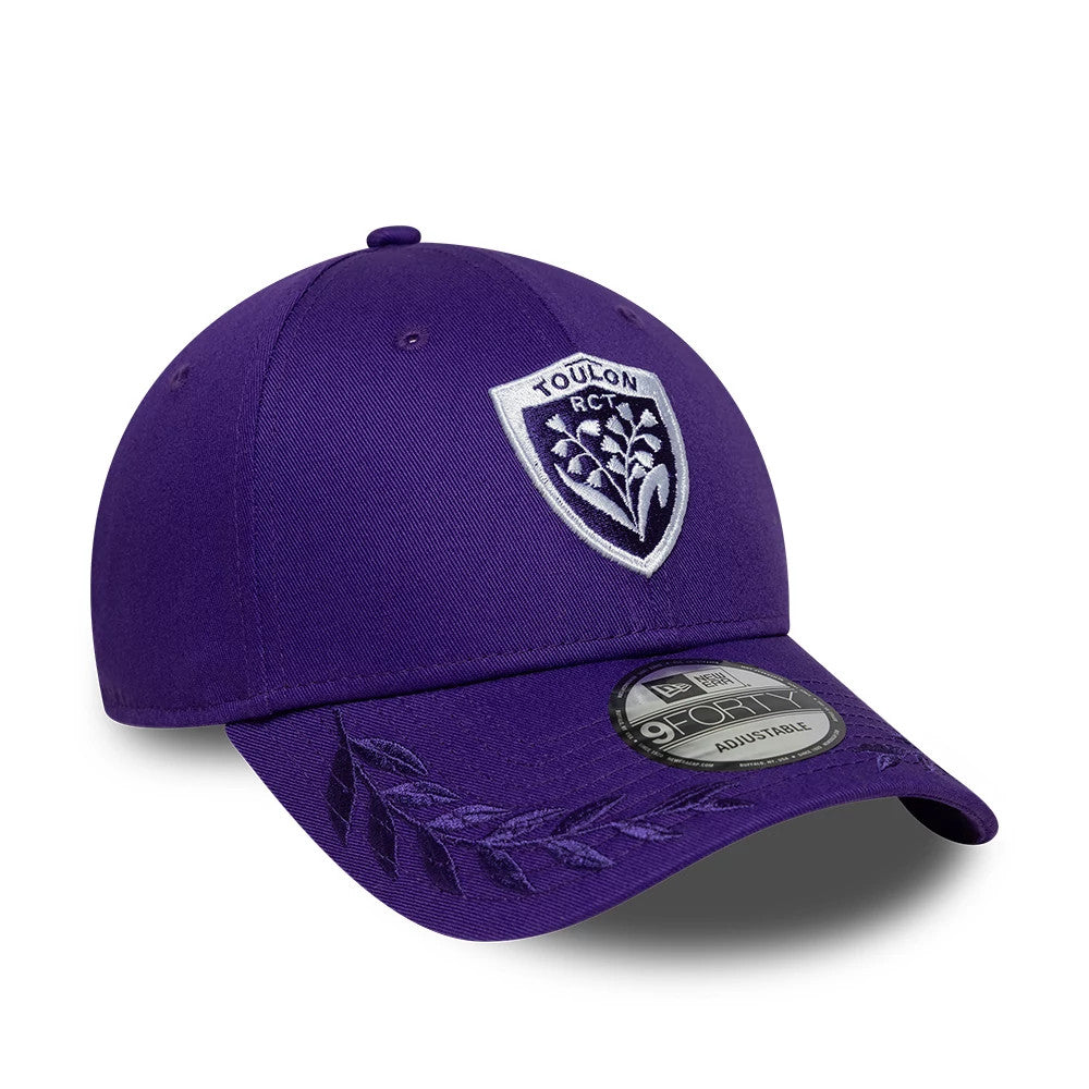 Pictured is this Rugby Club Toulon Laurel 9FORTY cap in dark purple. 3