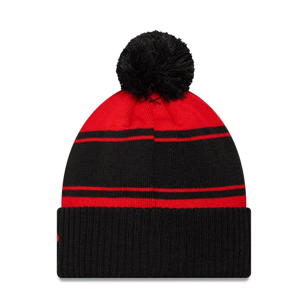 Pictured is this Rugby Club Toulon Cuff Knit Beanie hat in black. 2
