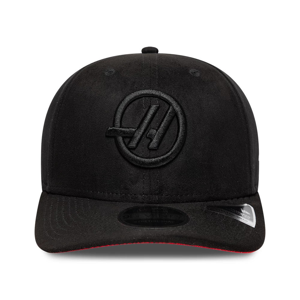 Pictured is this TGR Haas F1 Team Suede 9SEVENTY Stretch Snap cap in black. 3