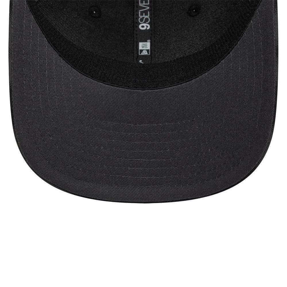 Pictured is this Visa Cash App Racing Bulls All Over 9SEVENTY Stretch Snap cap in black. 5