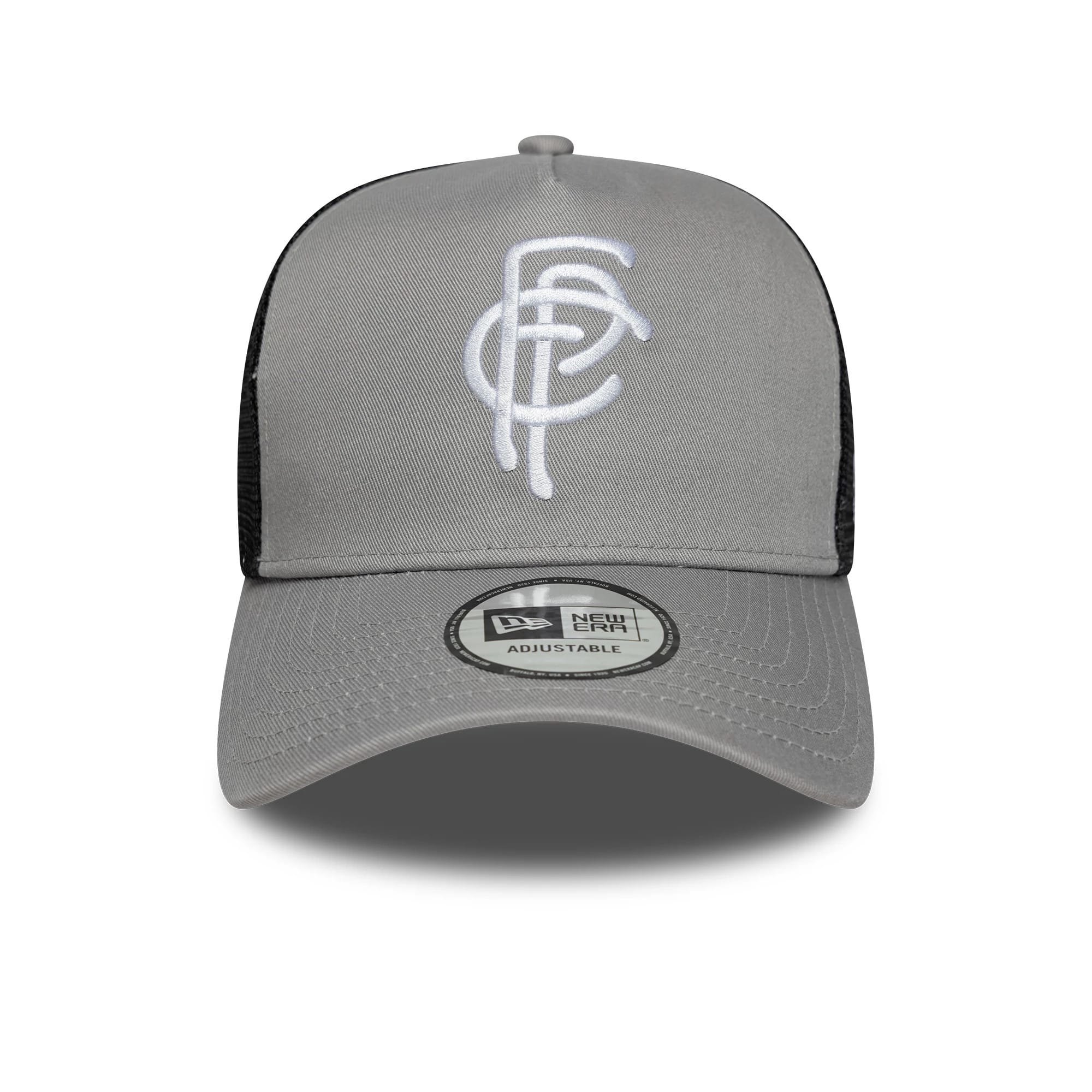Pictured is this FC Porto 9FORTY A-Frame Trucker cap in grey. 2