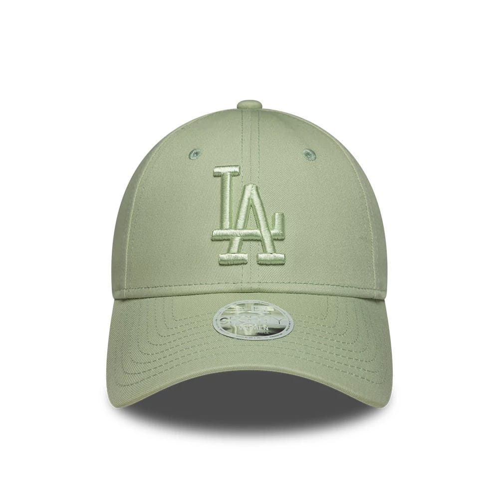 Pictured is this Womens MLB League Essential LA Dodgers 9FORTY cap in pastel green. 2
