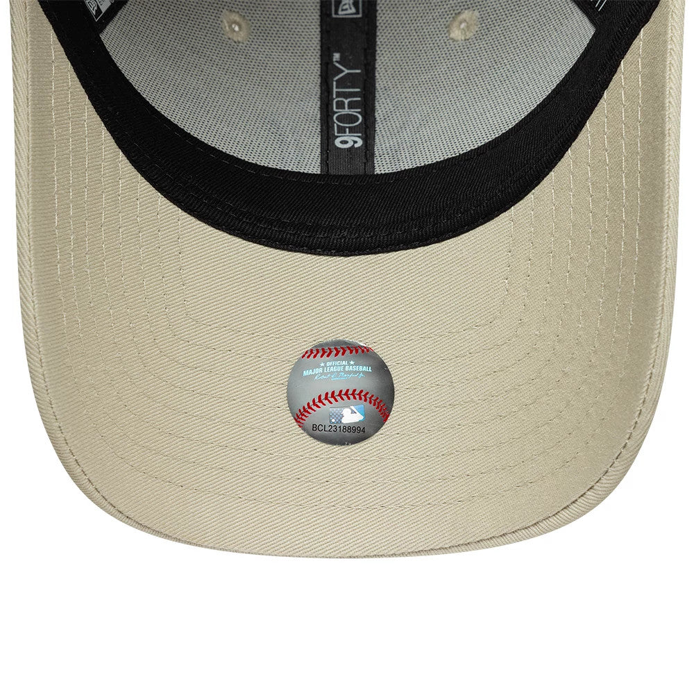 Pictured is this Womens MLB League Essential New York Yankees 9FORTY cap in cream. 5