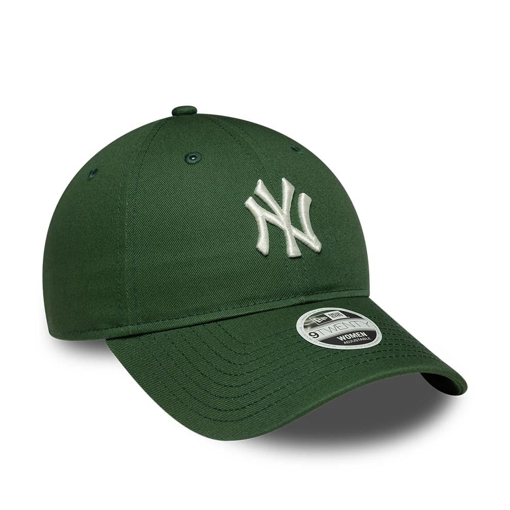 Pictured is this Womens MLB League Essential New York Yankees 9TWENTY cap in dark green. 3