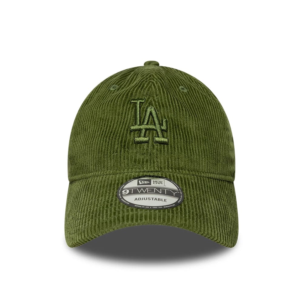 Pictured is this MLB Cord LA Dodgers 9TWENTY cap in green. 2
