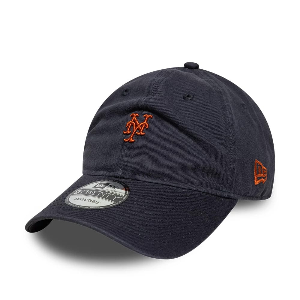 Pictured is this MLB Mini Logo New York Mets 9TWENTY cap in navy. 1