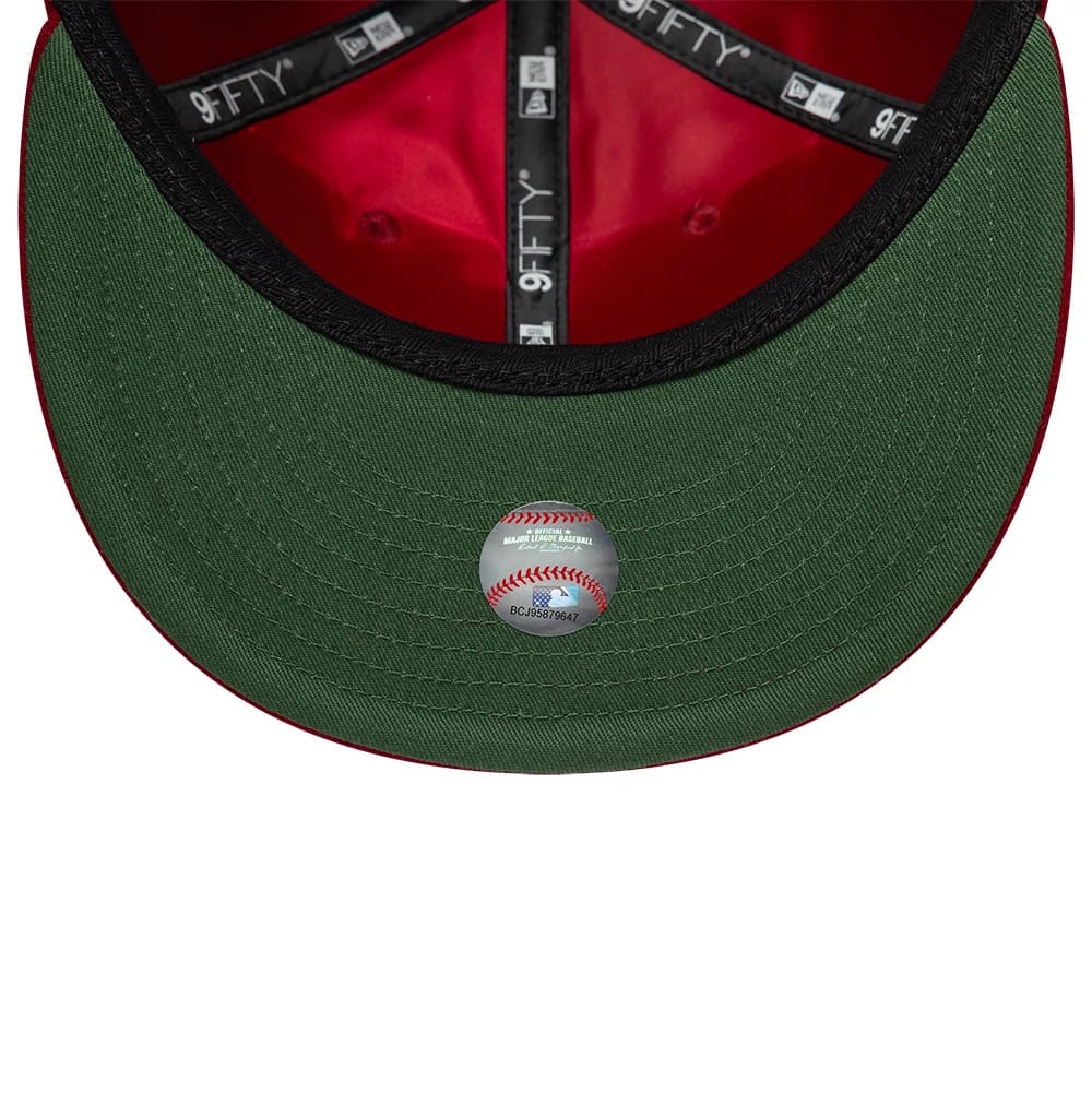 Pictured is this MLB Heritage Philadelphia Phillies Retro Crown 9FIFTY cap in dark red. 2