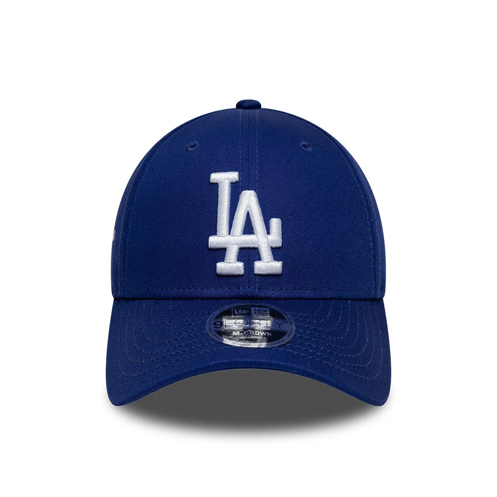 Pictured is this MLB Side Script LA Dodgers 9FORTY M-Crown cap in dark blue. 2