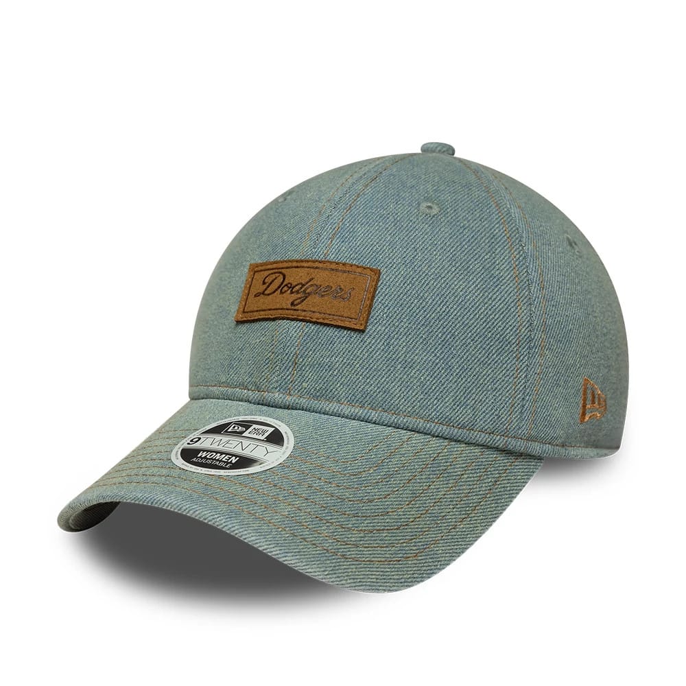 Pictured is this Womens MLB Denim LA Dodgers 9TWENTY cap in pastel blue. 1