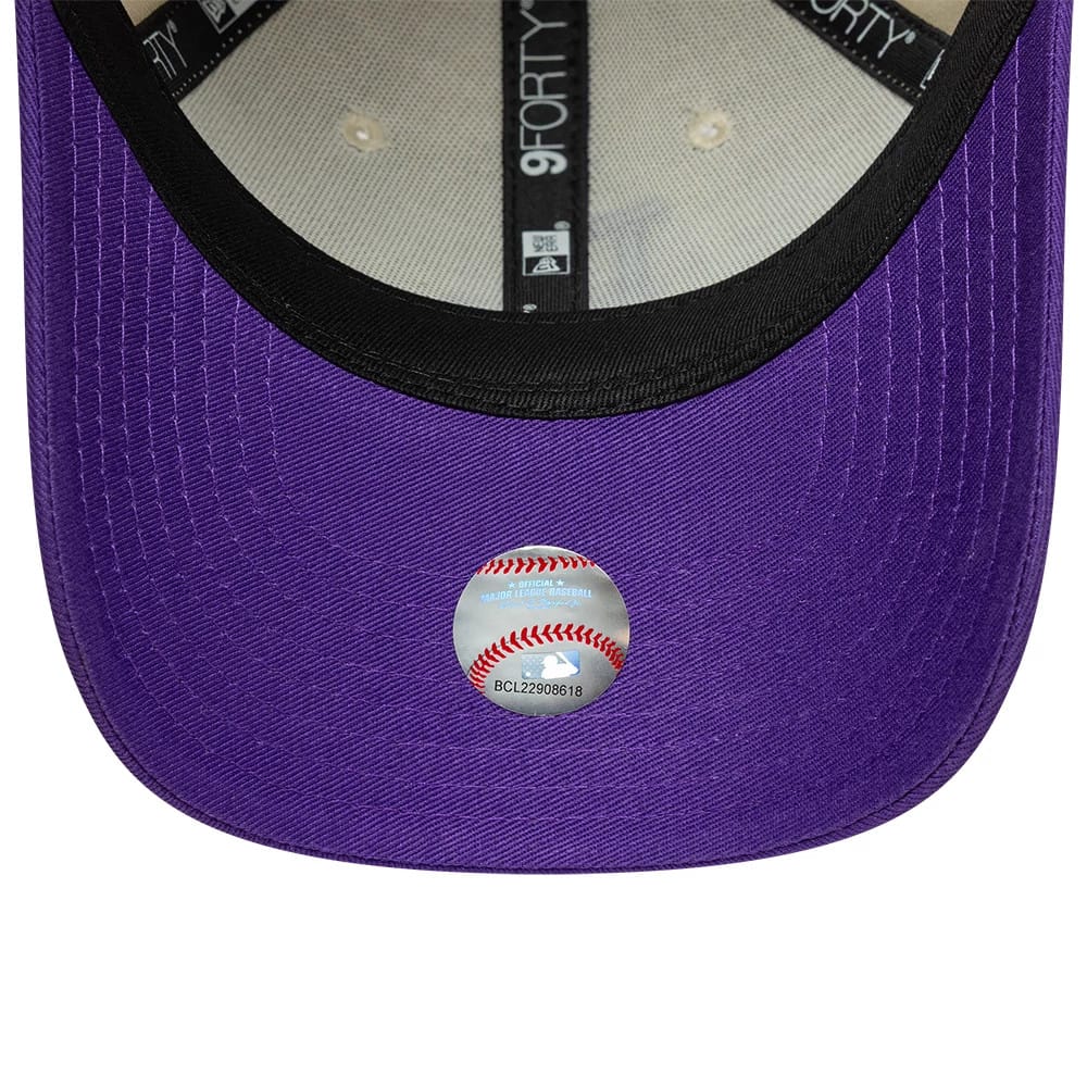 Pictured is this Youth MLB League Essential LA Dodgers 9FORTY cap in cream. 5