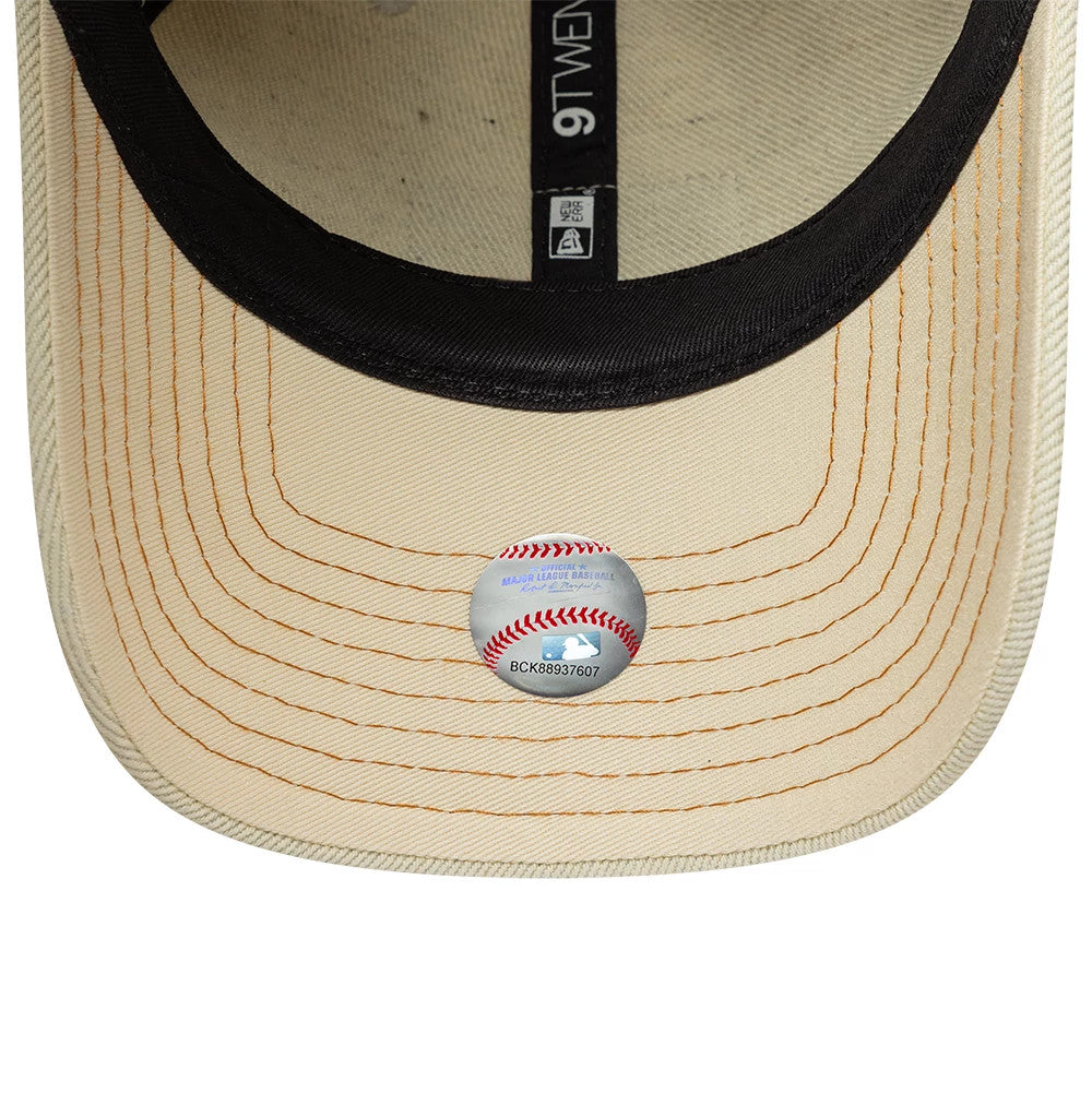Pictured is this Womens MLB Denim New York Yankees 9TWENTY cap in cream. 5
