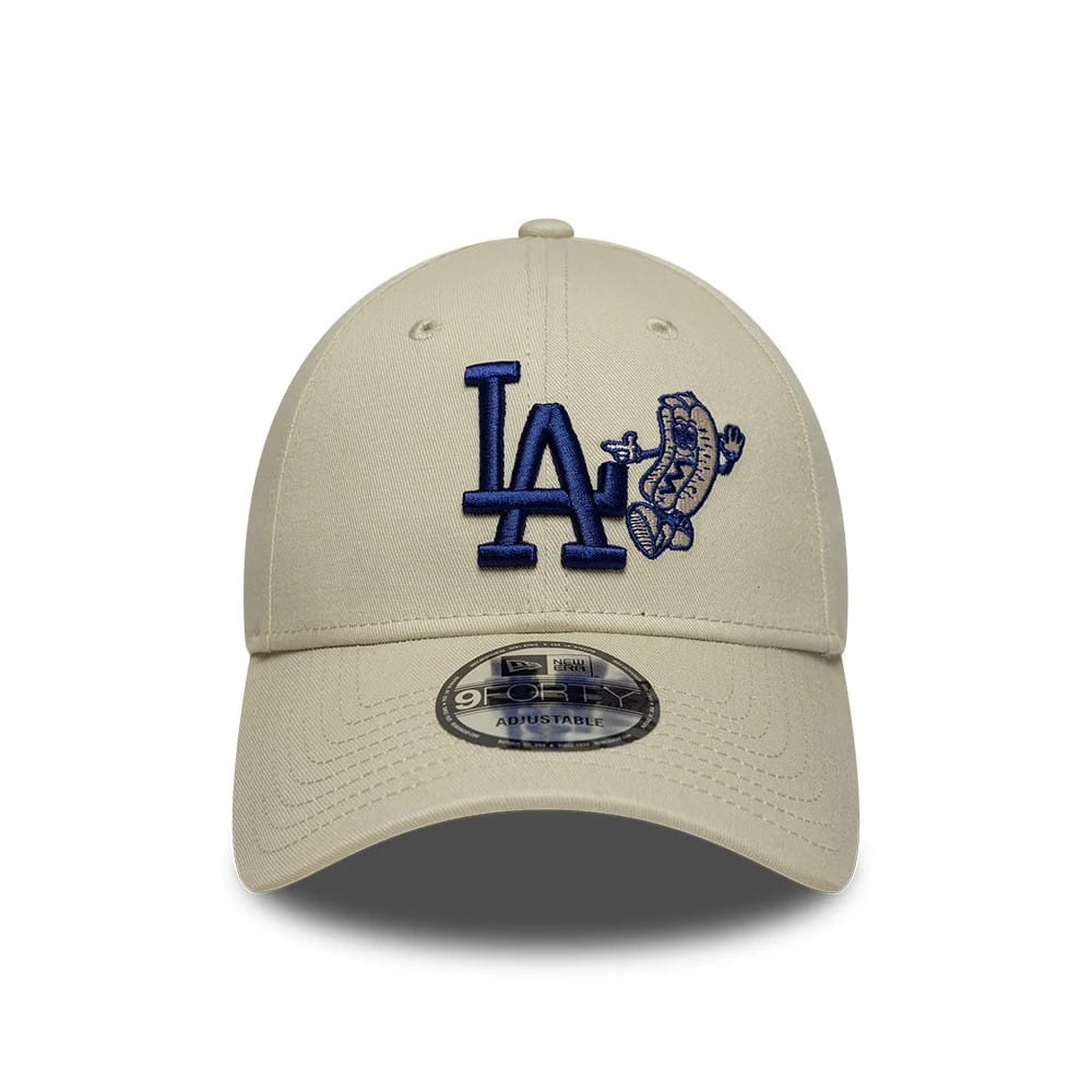 Pictured is this MLB Food Icon LA Dodgers 9FORTY cap in cream. 2