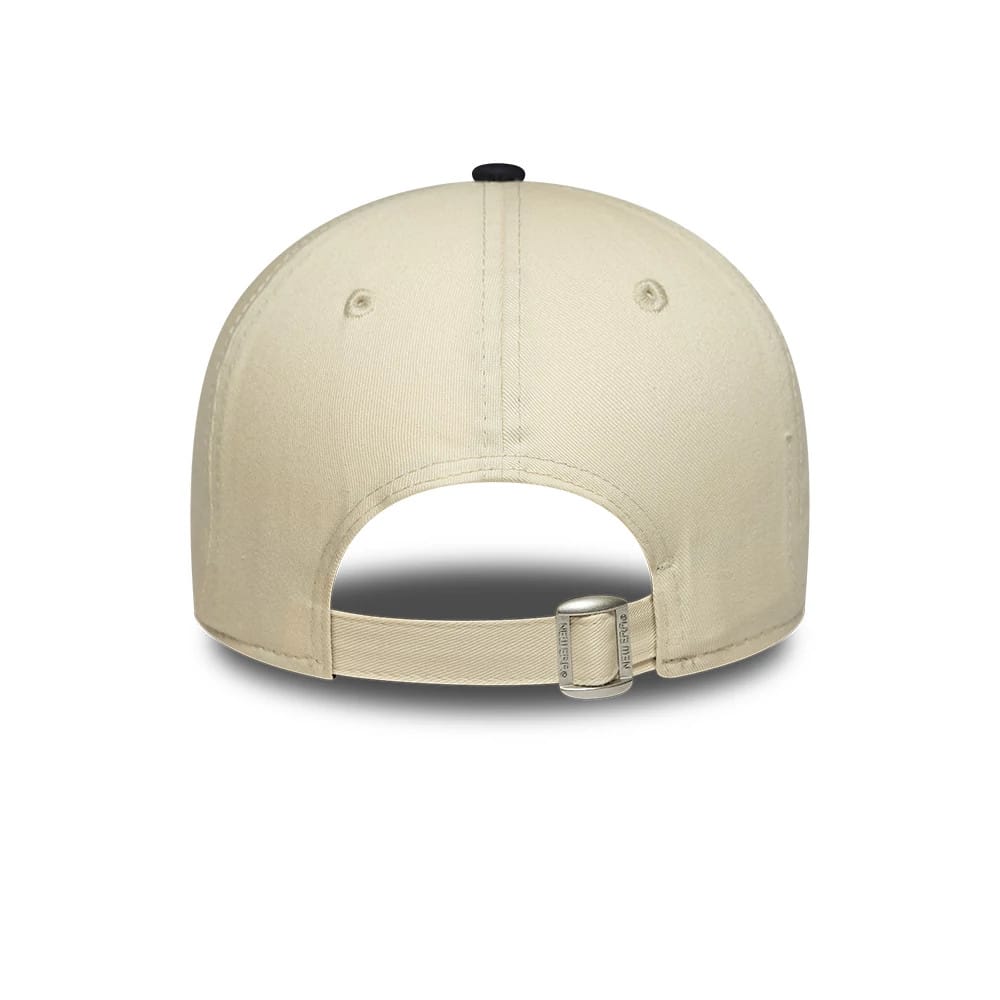 Pictured is this Womens MLB LA Dodgers 9TWENTY A-Frame cap in cream & black. 4