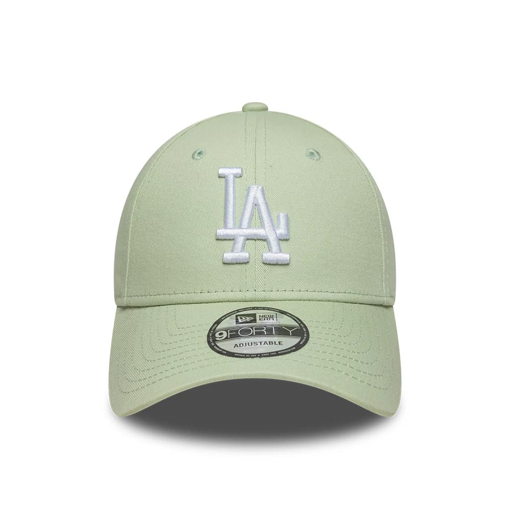 Pictured is this MLB League Essential LA Dodgers 9FORTY cap in pastel green. 2