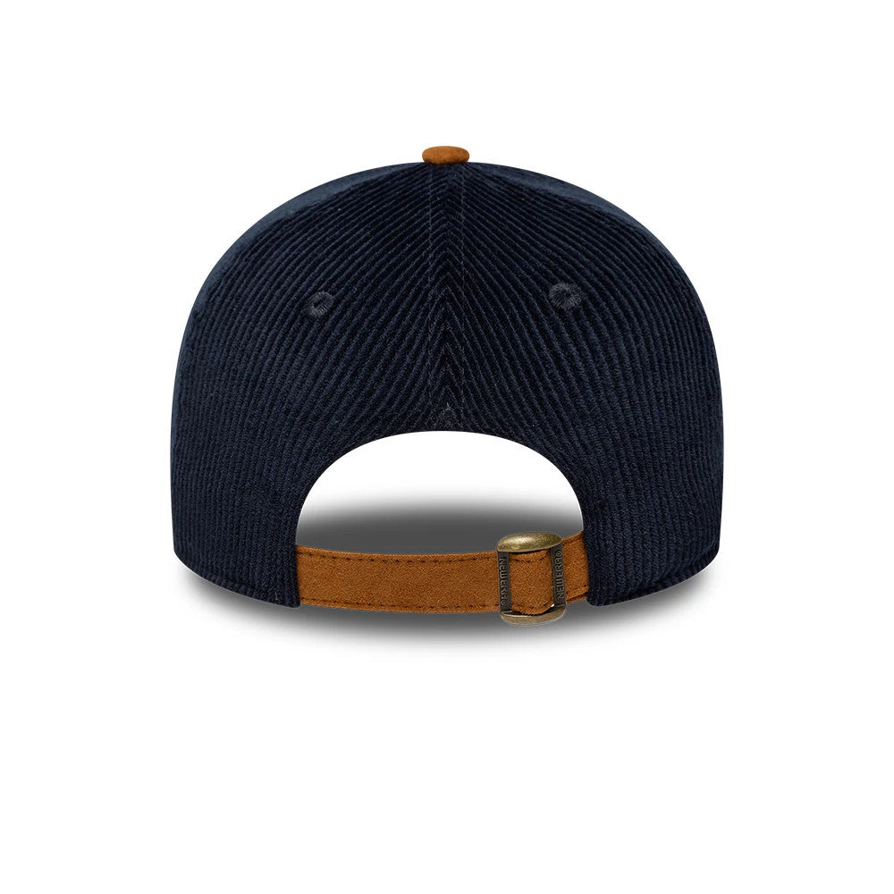 Pictured is this New Era Cord Mix 9TWENTY cap in navy & brown. 4