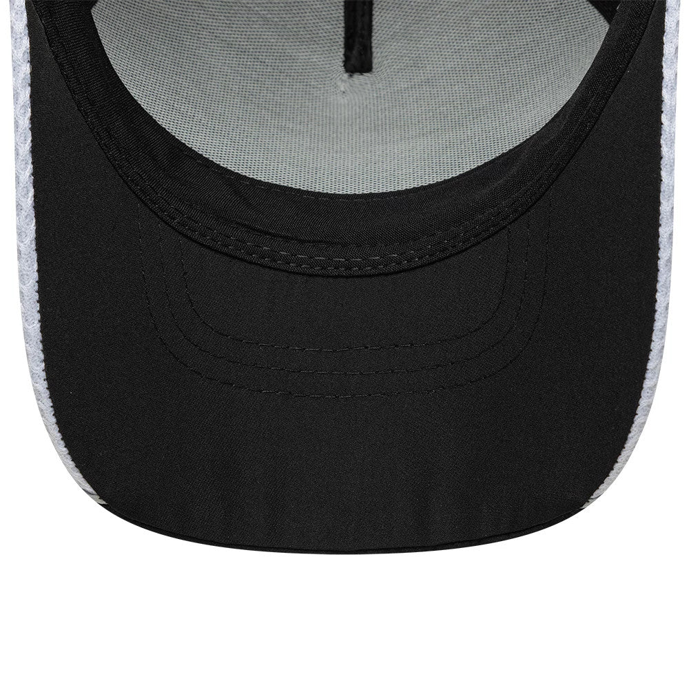Pictured is this New Era Tech 9FORTY M-Crown A-Frame cap in black. 5
