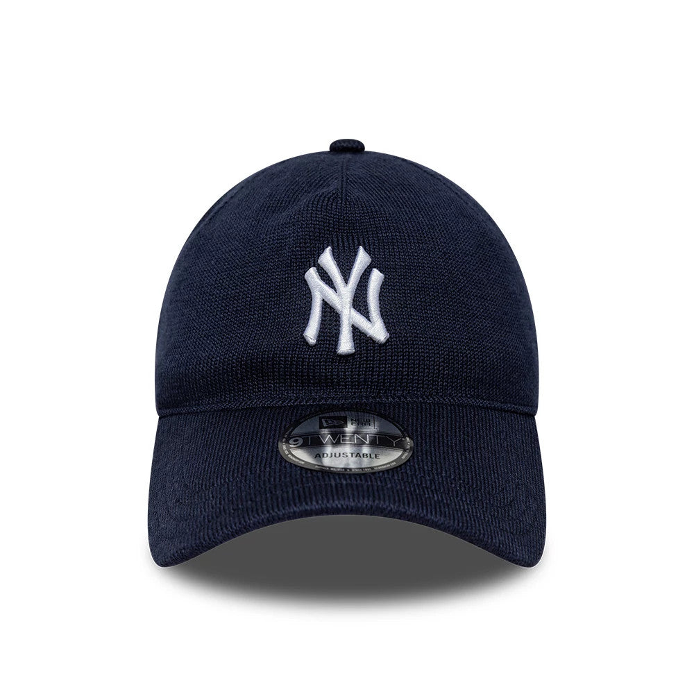 Pictured is this MLB Knitted New York Yankees 9TWENTY A-Frame cap in navy. 2