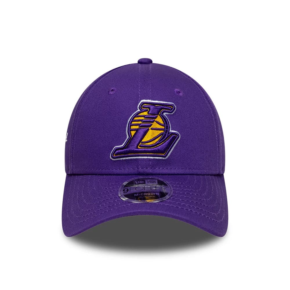 Pictured is this NBA Side Script LA Lakers 9FORTY M-Crown cap in purple. 2