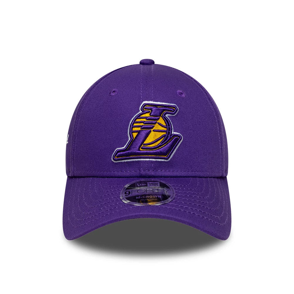 Pictured is this NBA Side Script LA Lakers 9FORTY M-Crown cap in purple. 2