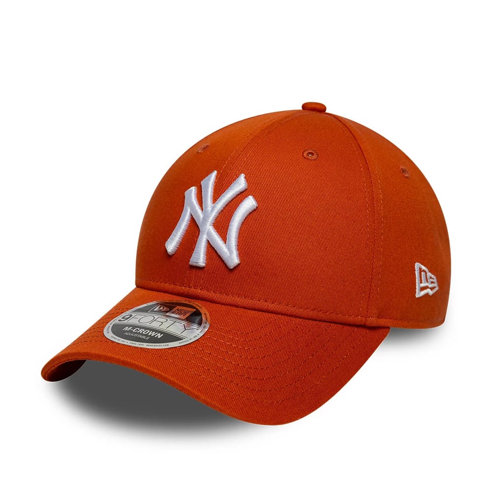 Pictured is this MLB New York Yankees 9FORTY M-Crown cap in red. 1