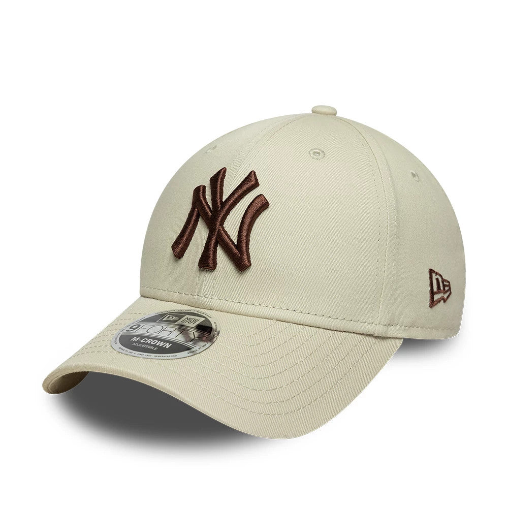 Pictured is this MLB New York Yankees 9FORTY M-Crown cap in cream. 1