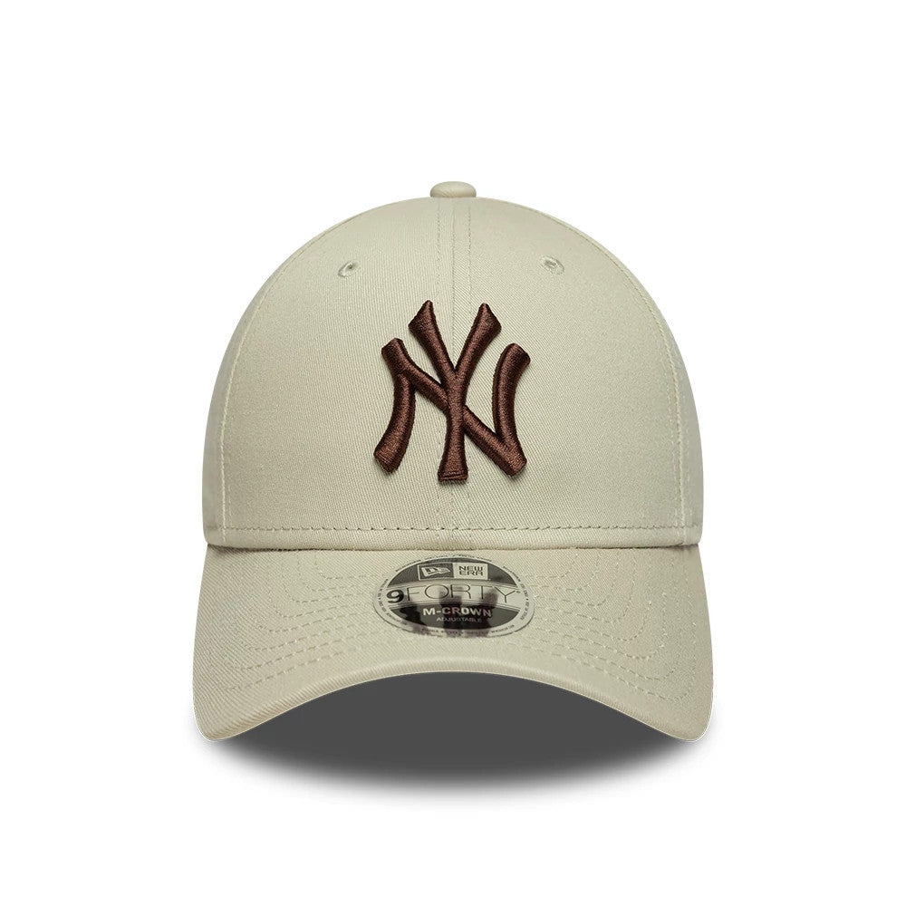Pictured is this MLB New York Yankees 9FORTY M-Crown cap in cream. 2