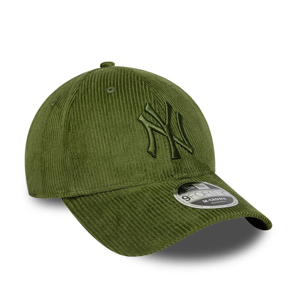 Pictured is this MLB Cord New York Yankees 9FORTY M-Crown cap in green. 3