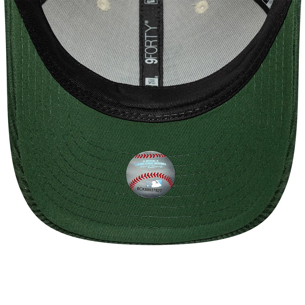Pictured is this MLB Cord LA Dodgers 9FORTY M-Crown cap in cream & green. 5